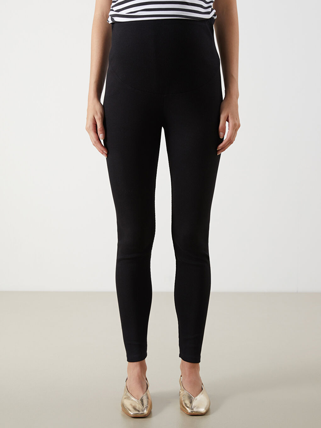 LCWAIKIKI Maternity Belly Panel Maternity Leggings -W52524Z8-CVL
