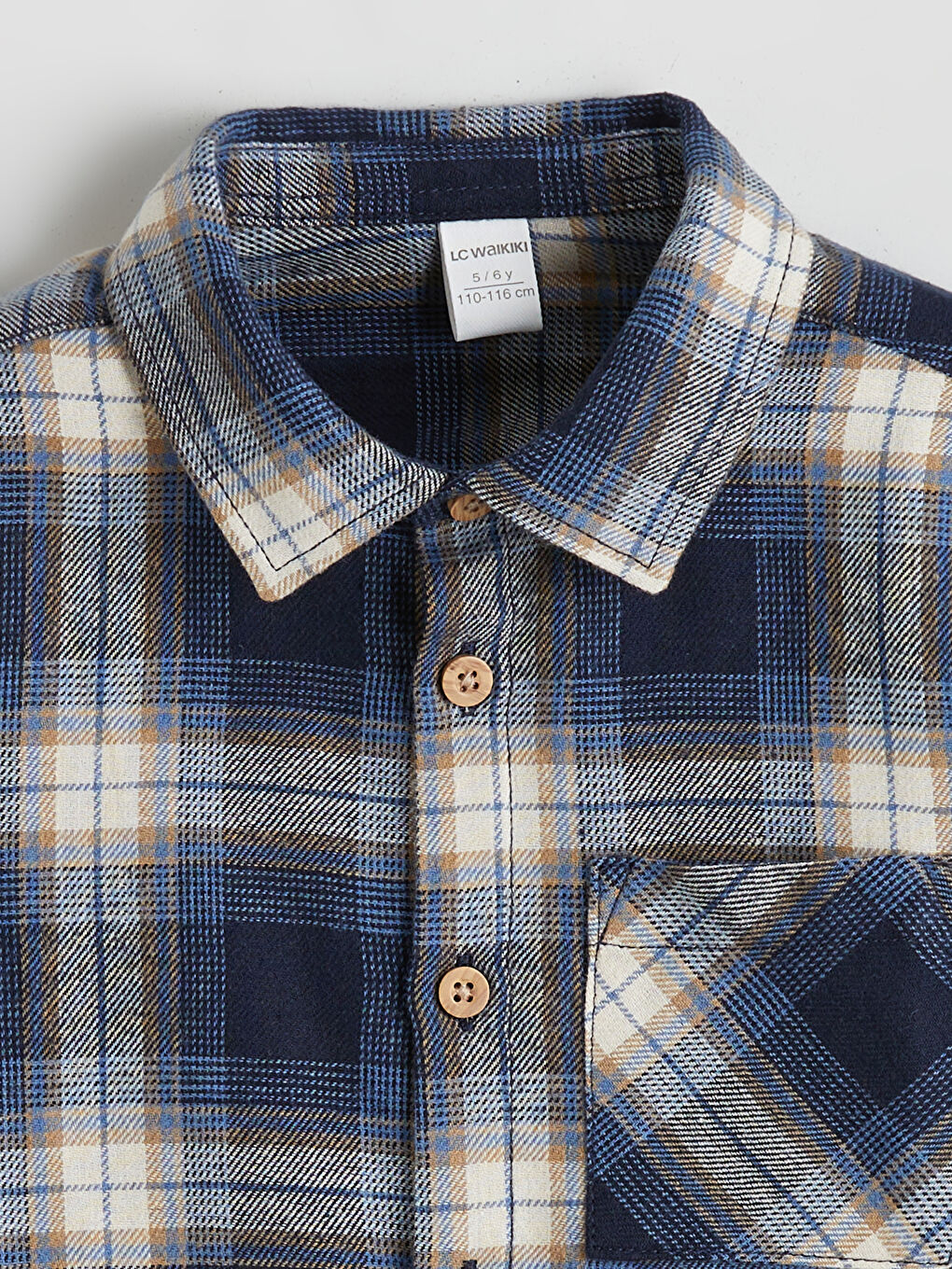 Plaid Patterned Boys' Shirt-1