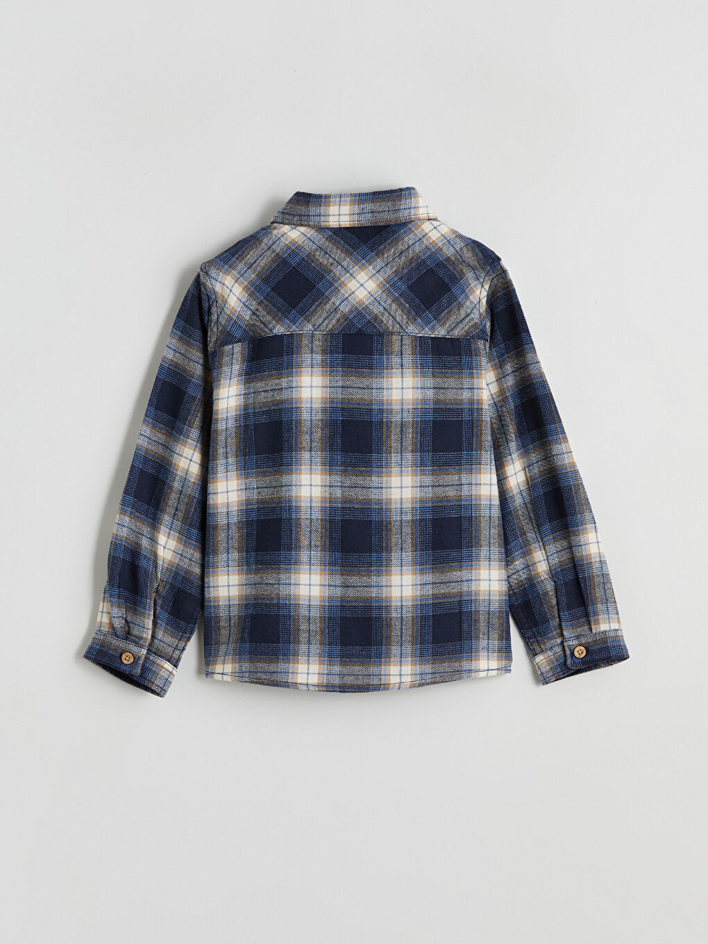 Plaid Patterned Boys' Shirt-2