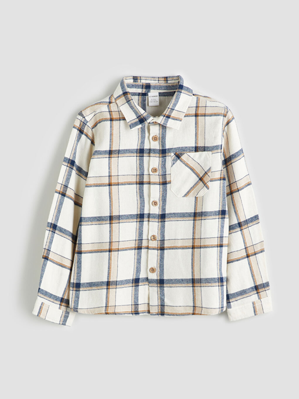 LCW Kids Plaid Patterned Boys' Shirt -W52532Z1-LN6