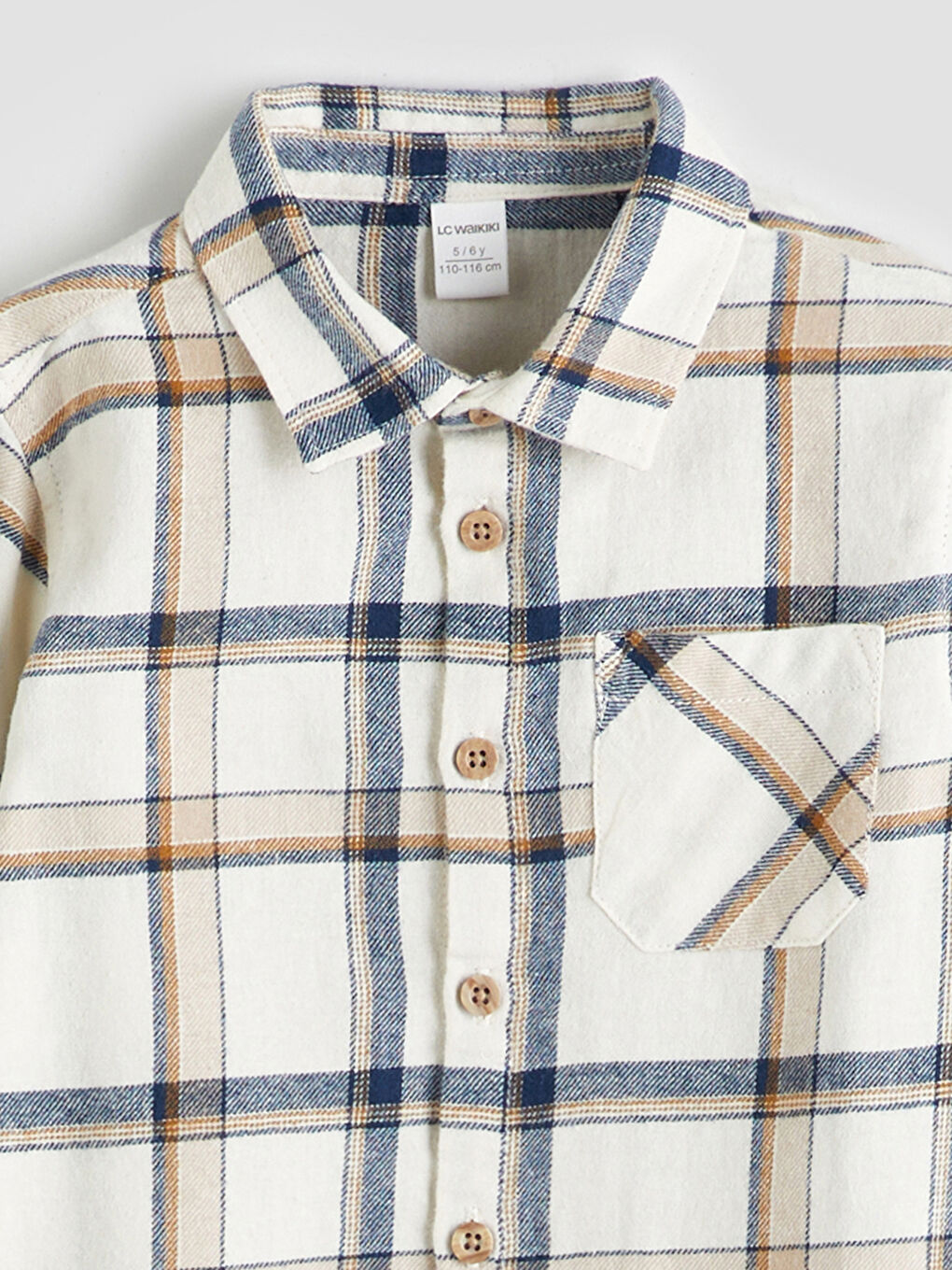 LCW Kids Plaid Patterned Boys' Shirt -W52532Z1-LN6