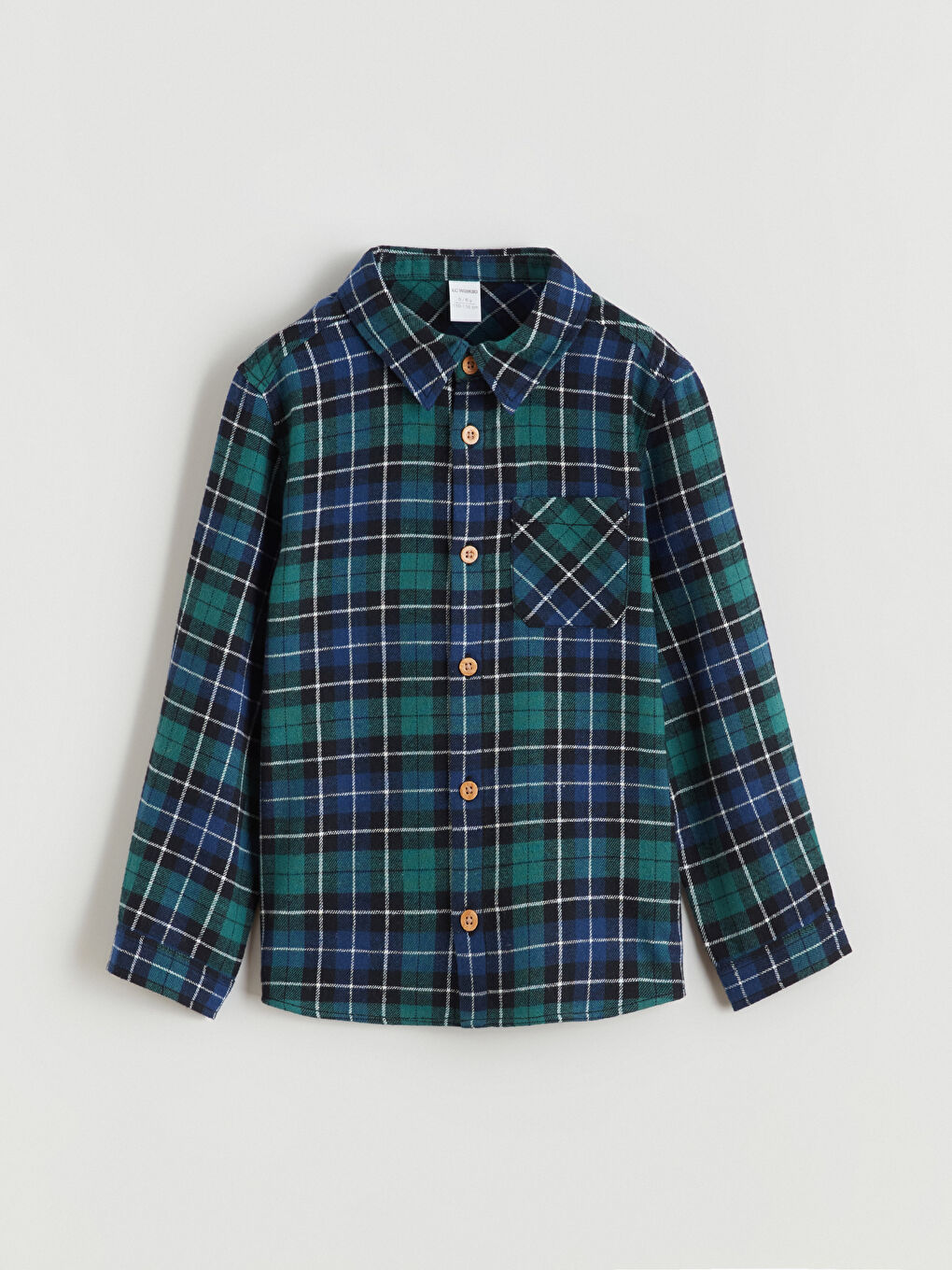Plaid Patterned Boys' Shirt
