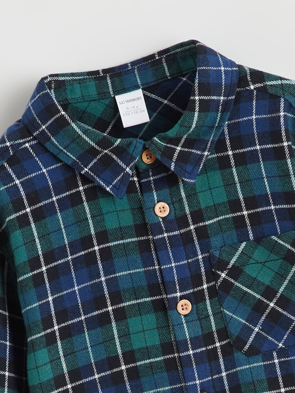 Plaid Patterned Boys' Shirt-1