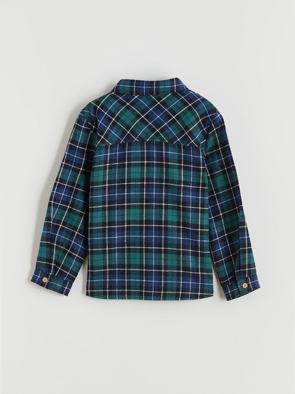 Plaid Patterned Boys' Shirt-2