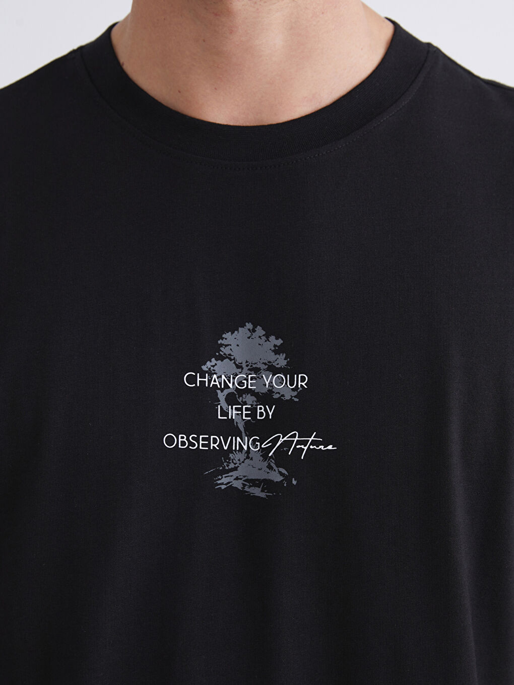 XSIDE Crew Neck Printed Jersey Men's T-Shirt -W52541Z8-CVL