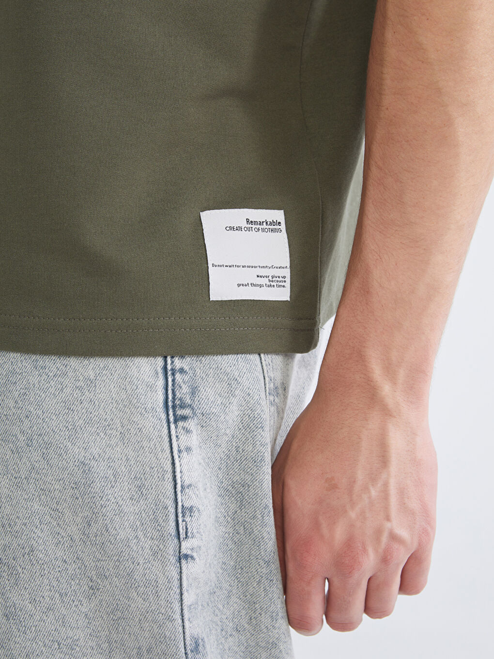 XSIDE Crew Neck Short Sleeve Men's Sweatshirt -W52543Z8-HCZ