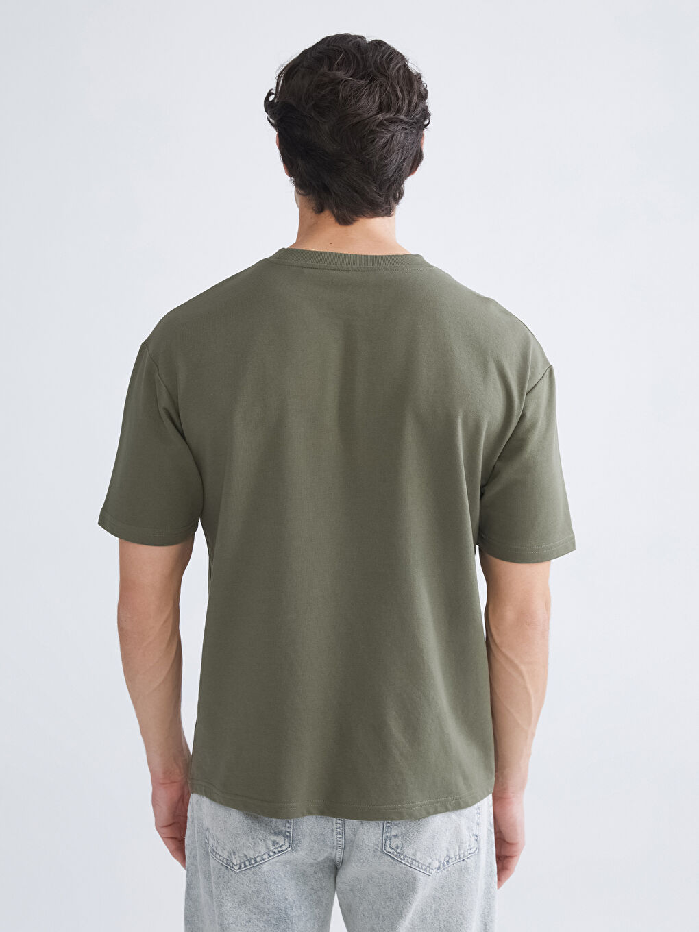 XSIDE Crew Neck Short Sleeve Men's Sweatshirt -W52543Z8-HCZ