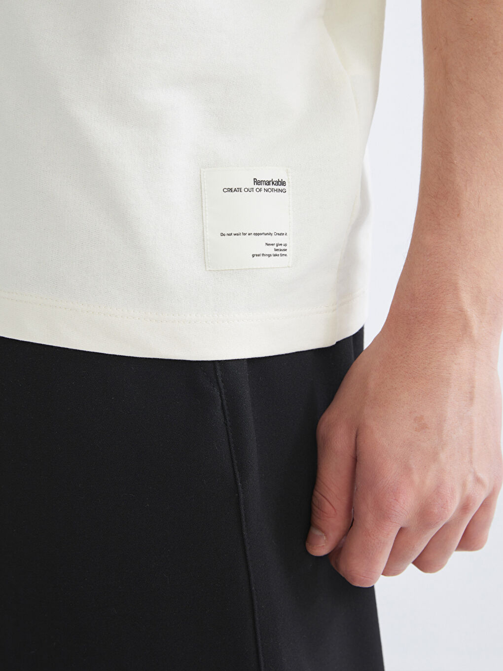 XSIDE Crew Neck Short Sleeve Men's Sweatshirt -W52543Z8-YCM