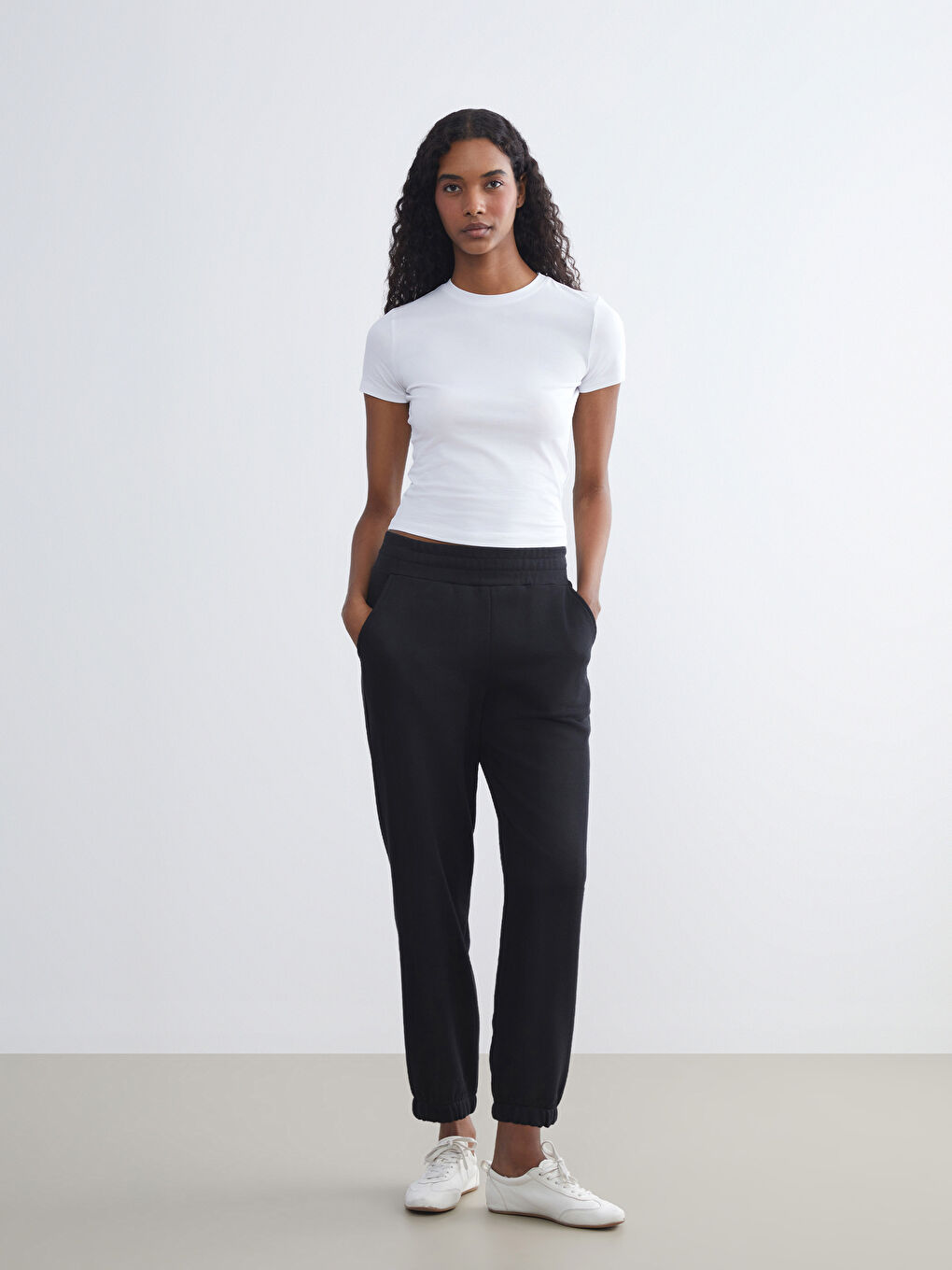 LCW Vision Elasticated Waist Women's Jogger Sweatpants -W52546Z8-CVL