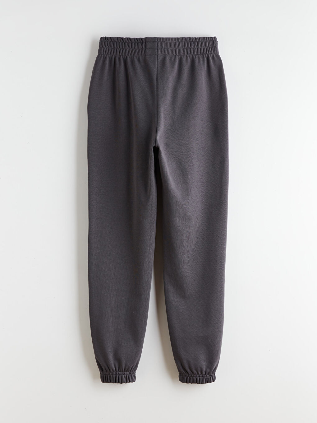 Antrasit Beli Lastikli Kadın Jogger Eşofman Altı-5