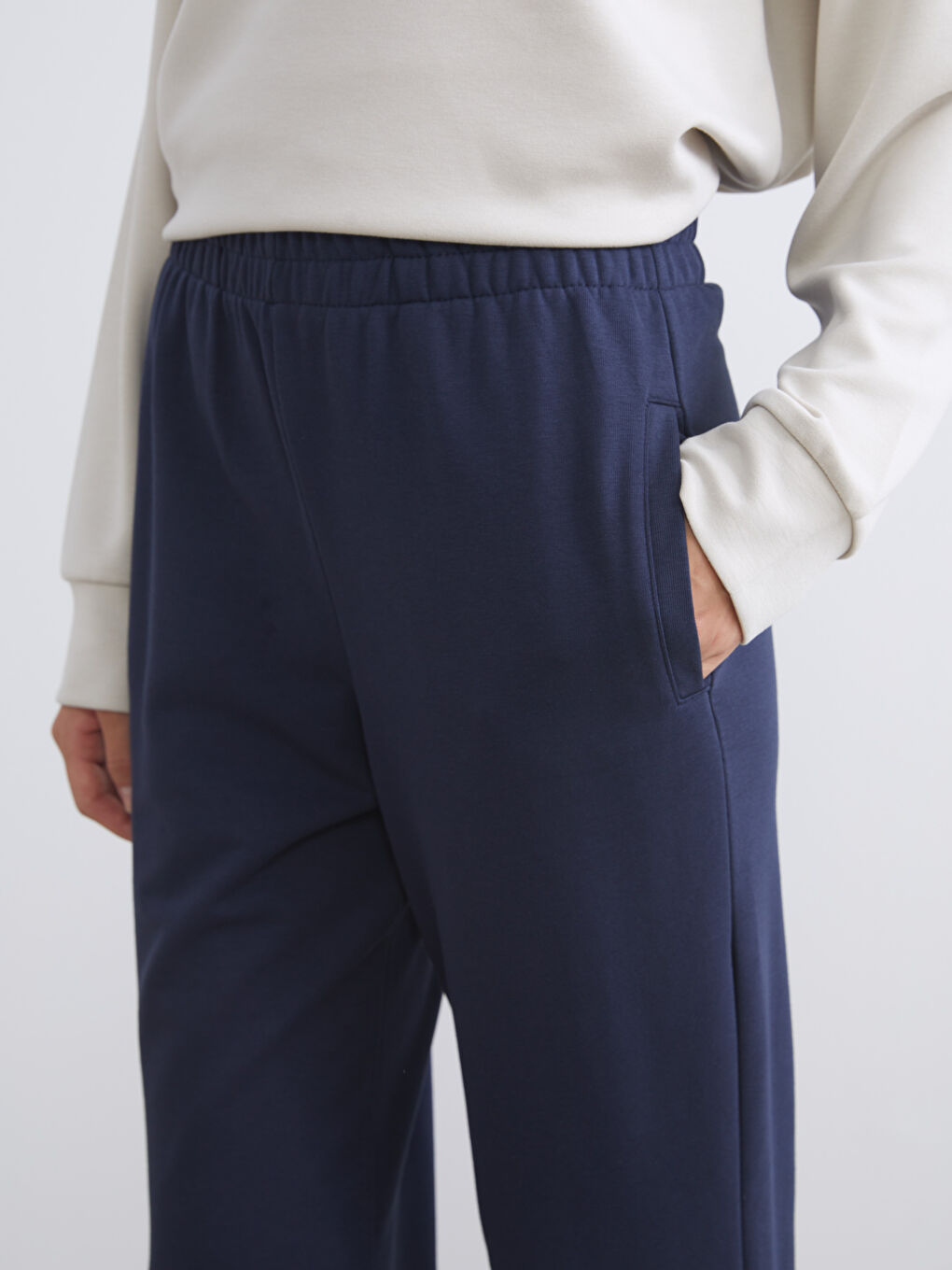 LCW Vision Elasticated Waist Women's Jogger Sweatpants -W52549Z8-HRC