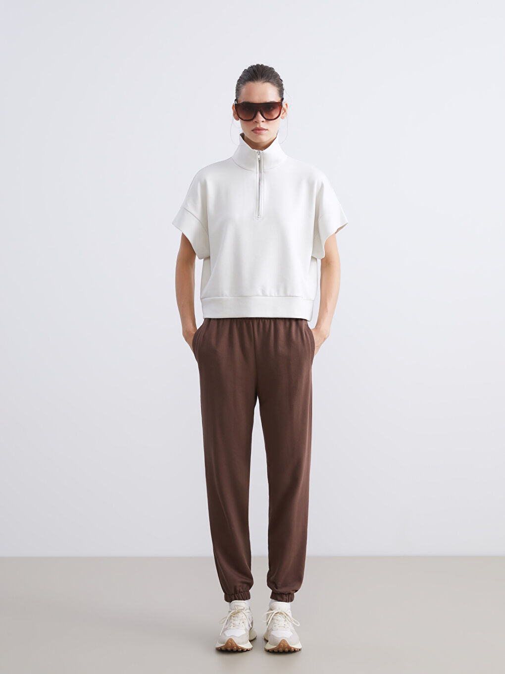 LCW Vision Elasticated Waist Women's Jogger Sweatpants -W52549Z8-R3C