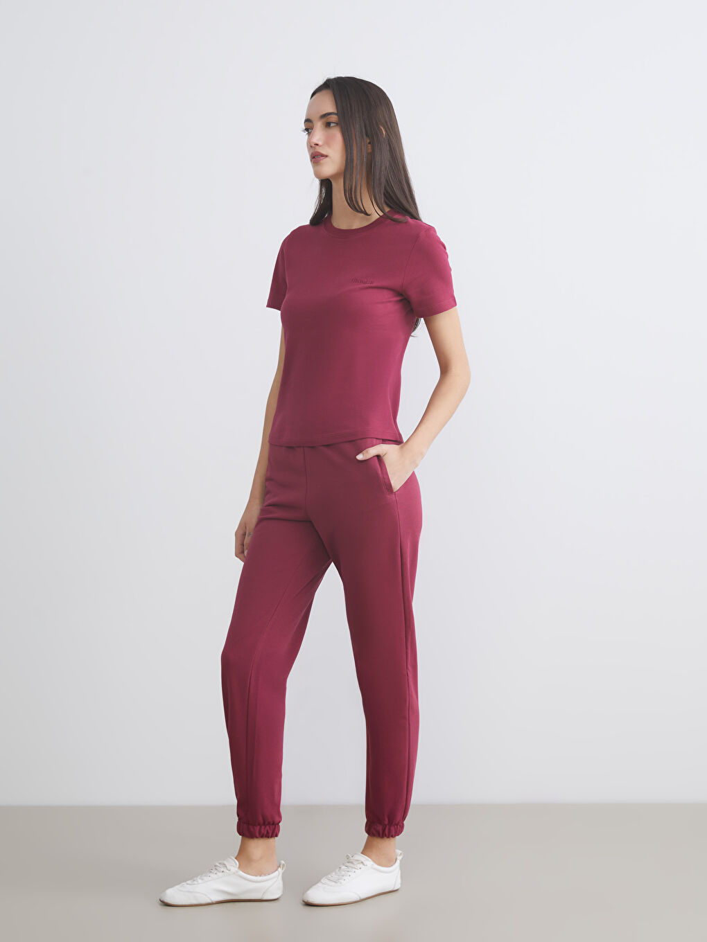 Elasticated Waist Women's Jogger Sweatpants-1