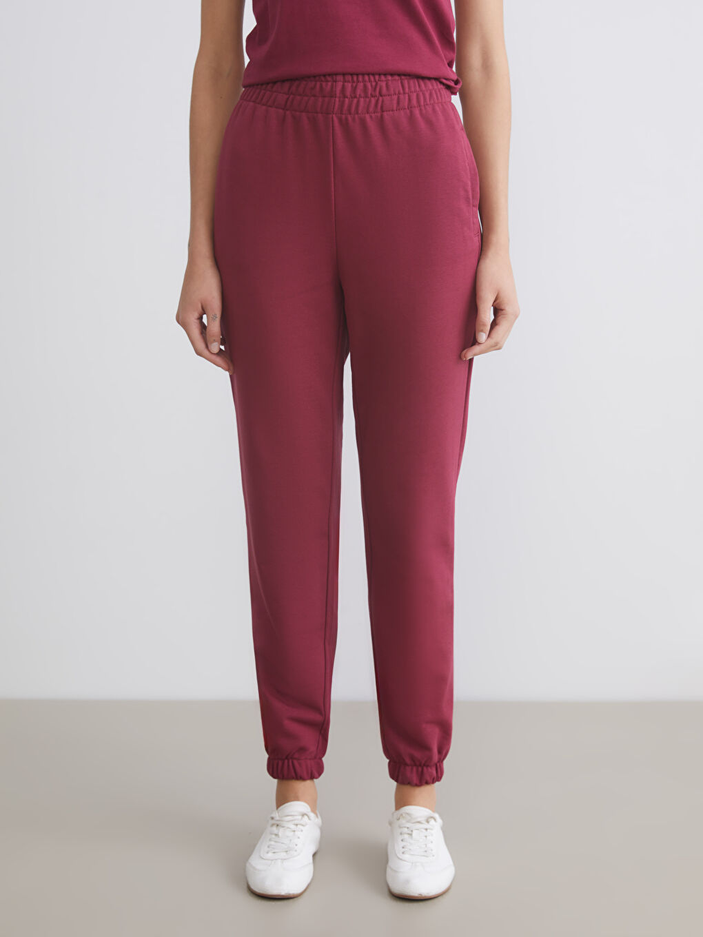 Elasticated Waist Women's Jogger Sweatpants-2