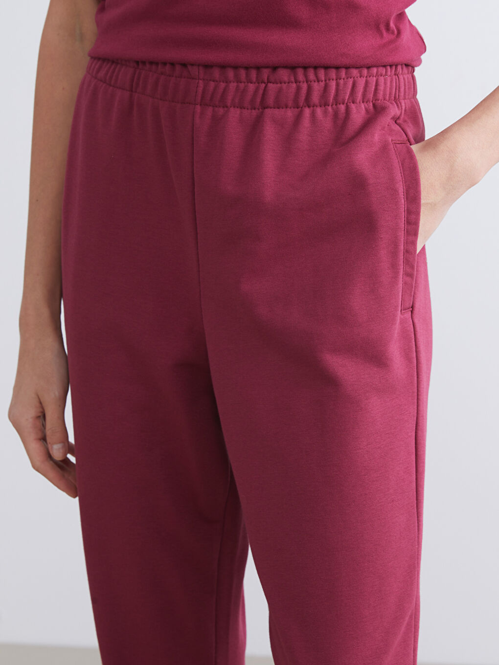 Elasticated Waist Women's Jogger Sweatpants-5