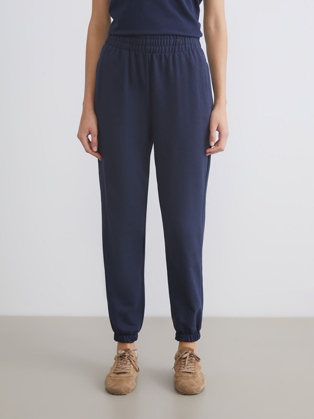 Elasticated Waist Women's Jogger Sweatpants-1
