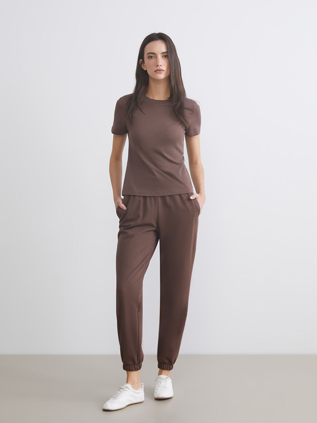 Elasticated Waist Women's Jogger Sweatpants-1