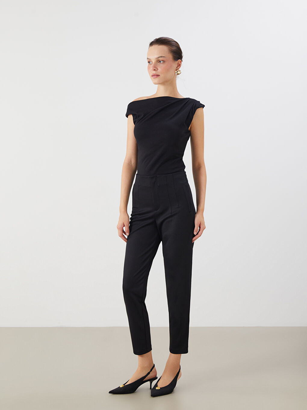 LCW Vision Woman BLACK Trousers -W52553Z8-CVL