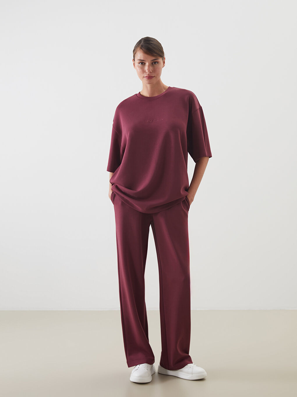 LCW Vision Women's Sweatpants with Elasticated Waist and Modal Blend -W52555Z8-HJC