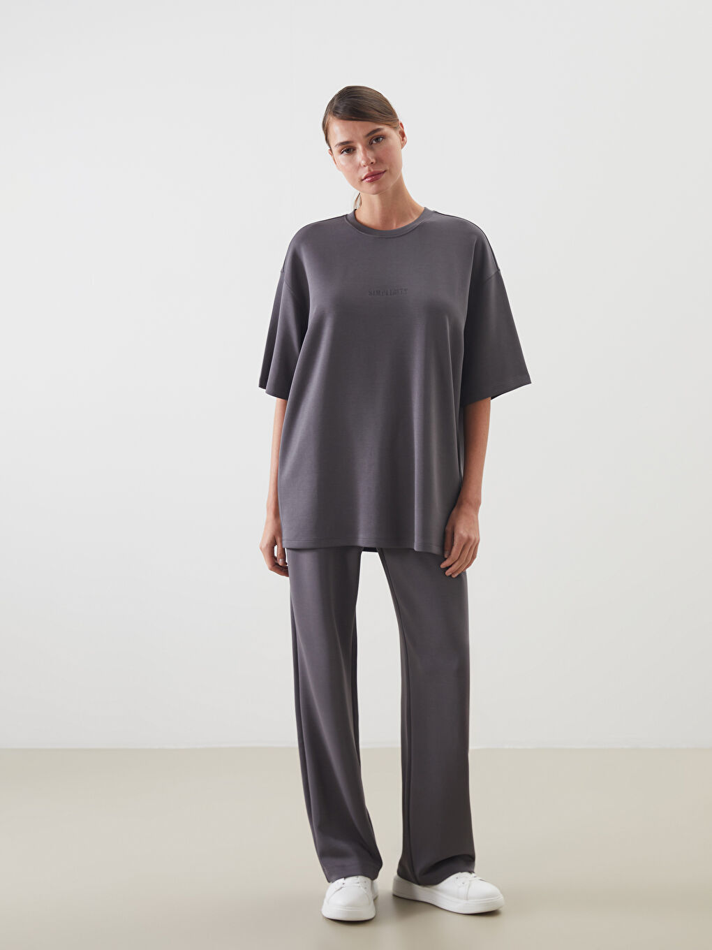 LCW Vision Women's Sweatpants with Elasticated Waist and Modal Blend -W52557Z8-JNL