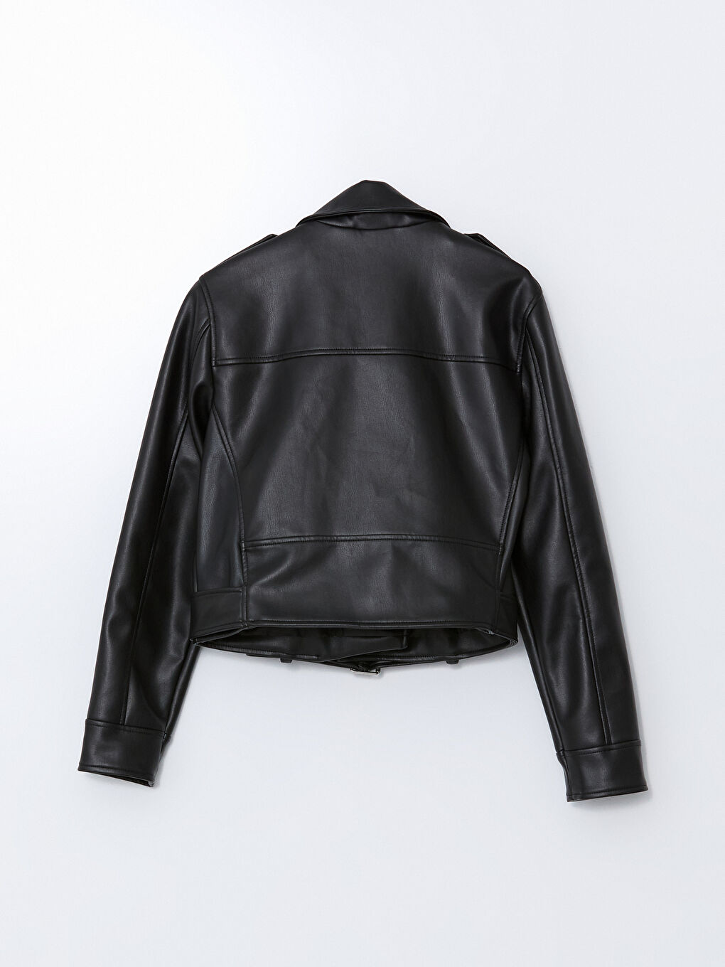 LCW Vision Biker Neck Women's Faux Leather Jacket -W52566Z8-CVL