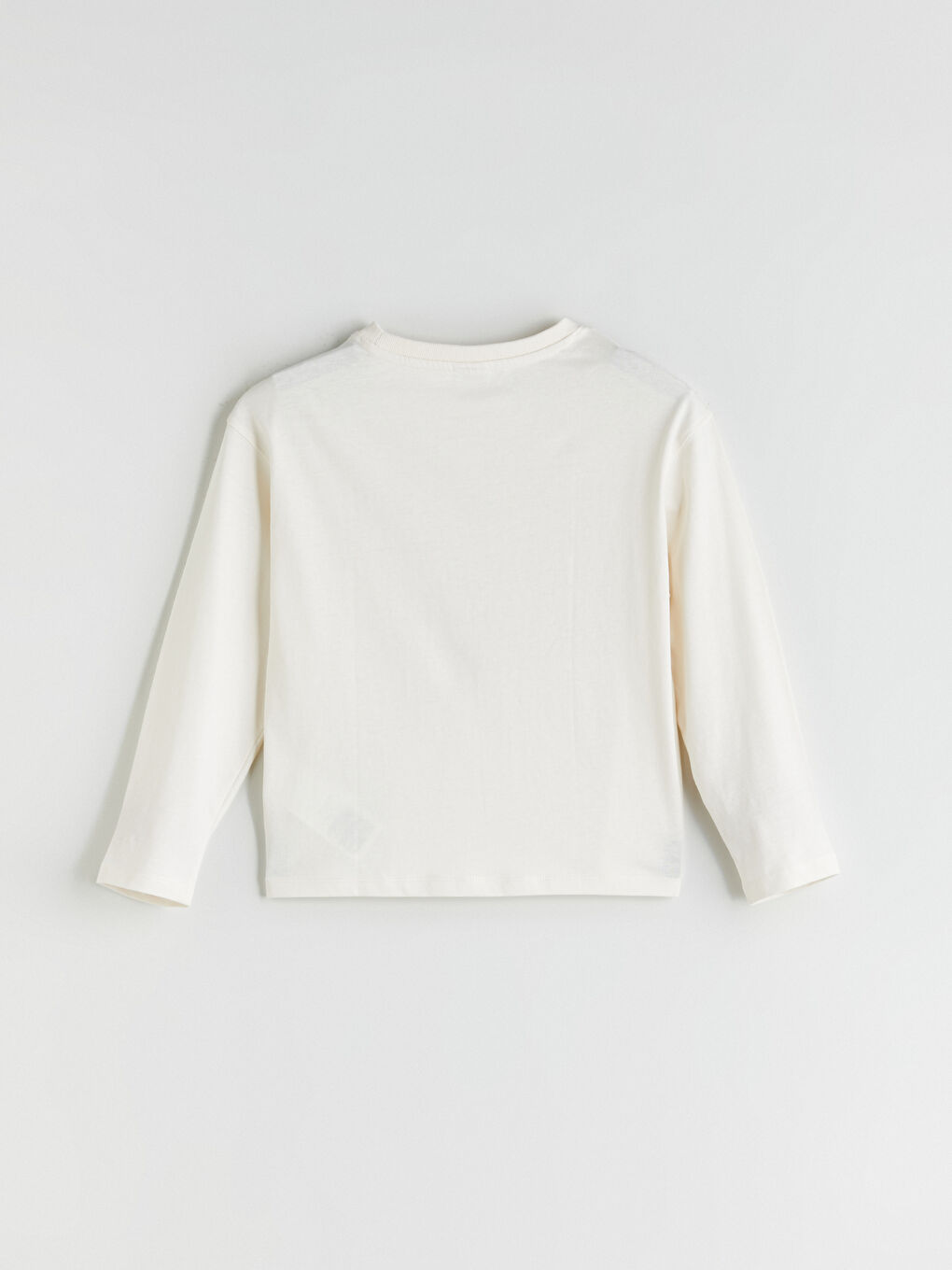 LCW Kids Crew Neck Long Sleeve Printed Girls' T-Shirt -W52590Z4-FES
