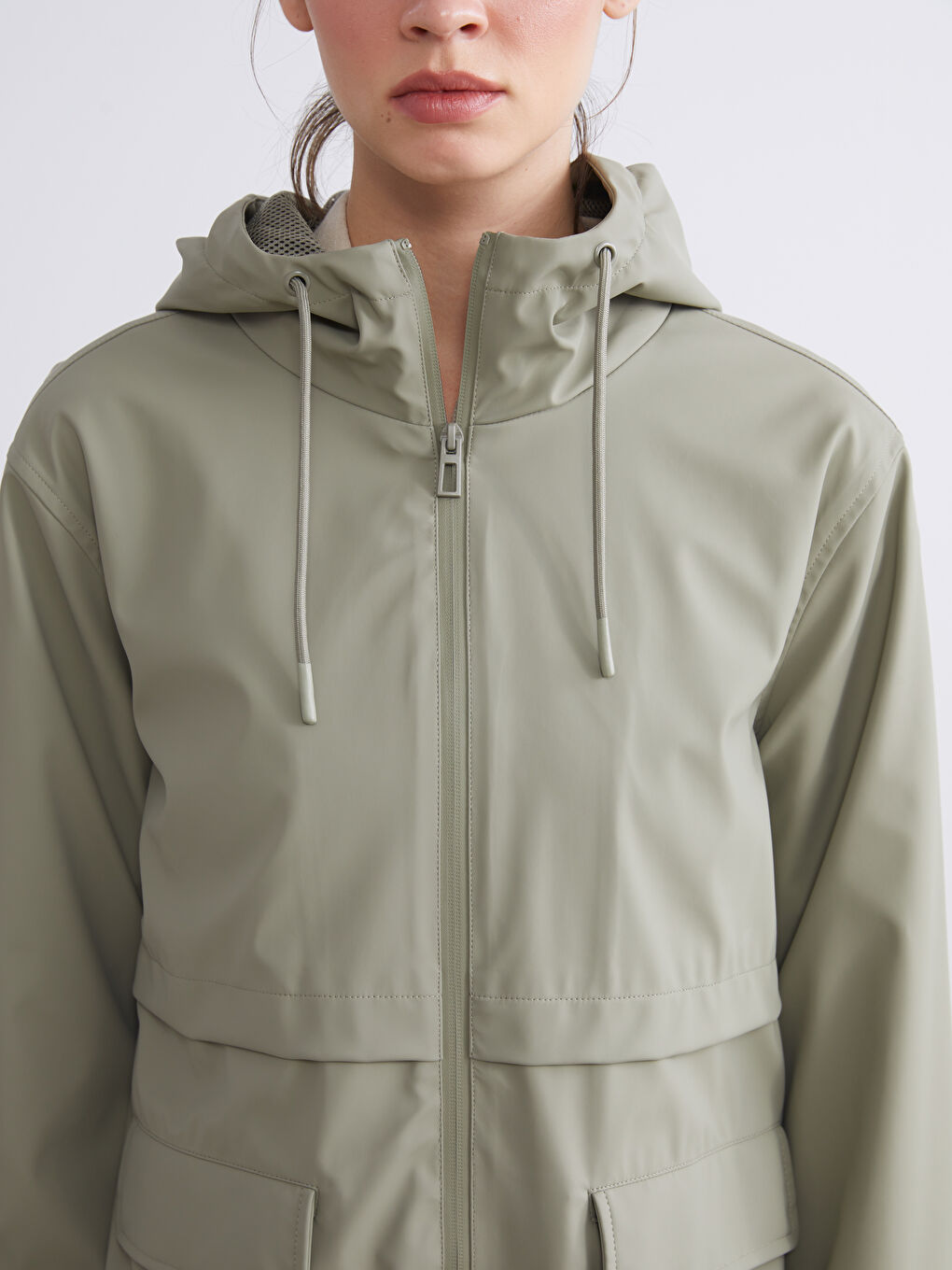 LCW Vision Hooded Women's Raincoat -W52596Z8-YCQ