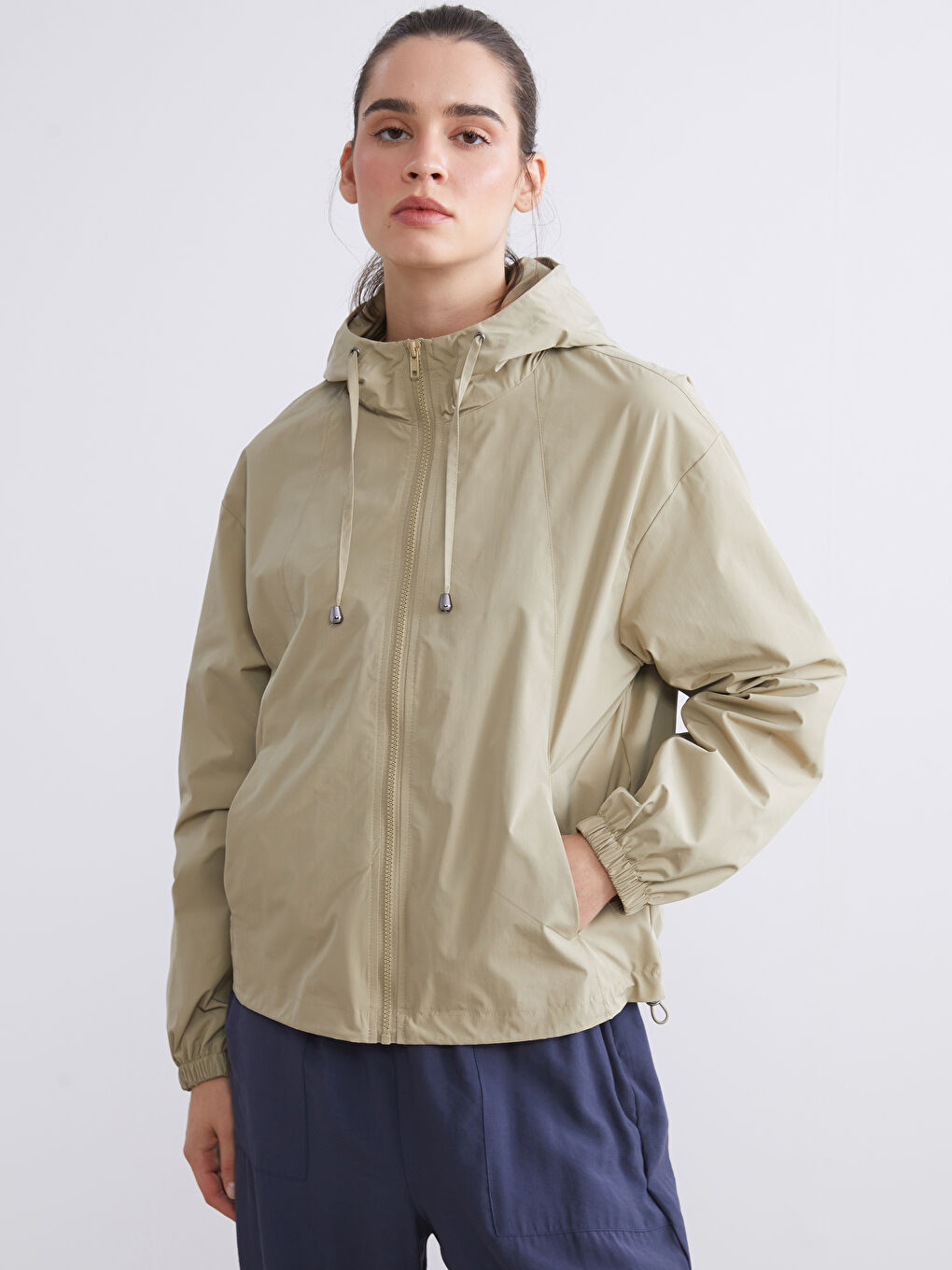 LCW Vision Hooded Women's Raincoat -W52598Z8-RSX