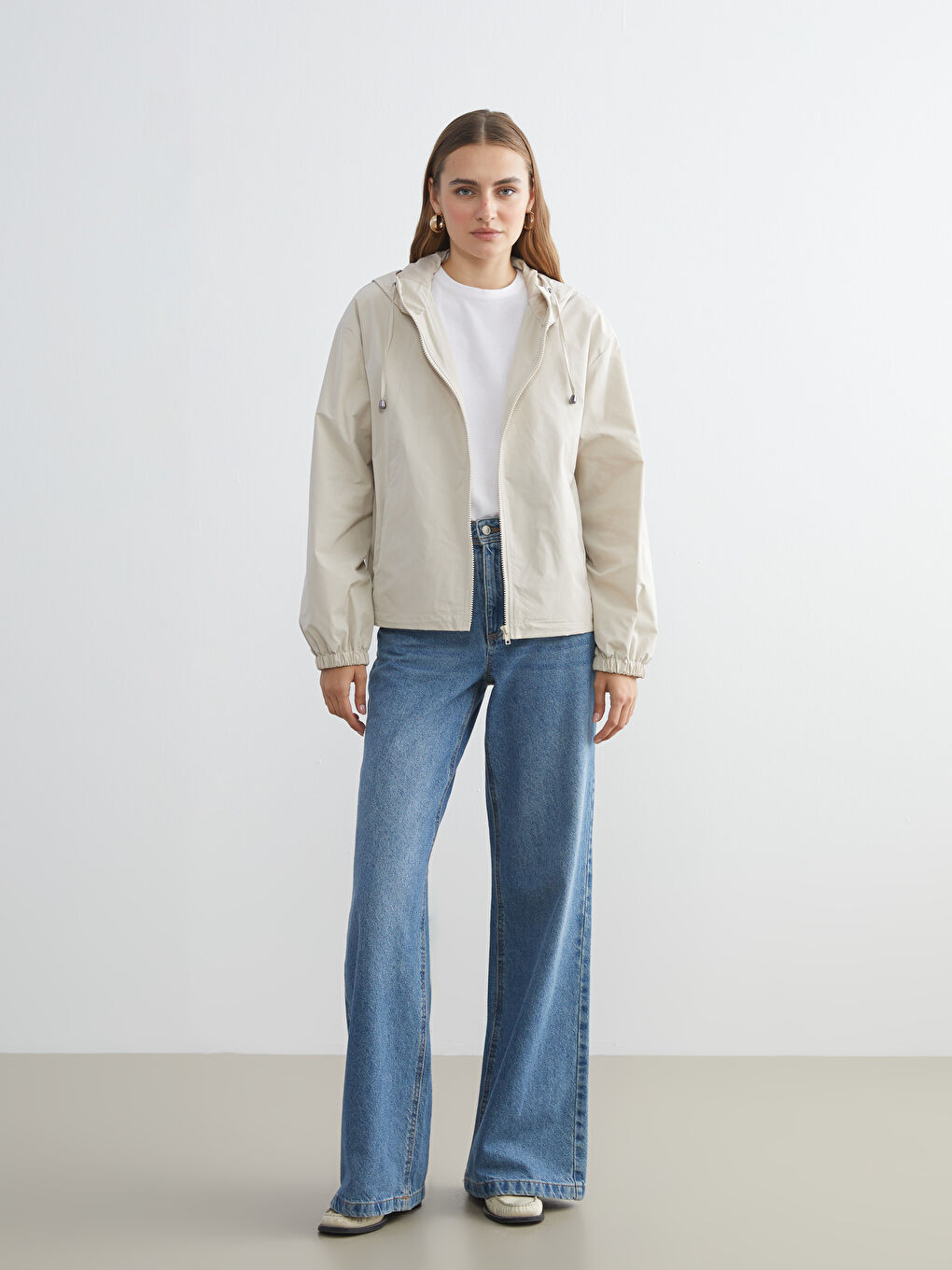 Hooded Women's Raincoat-1