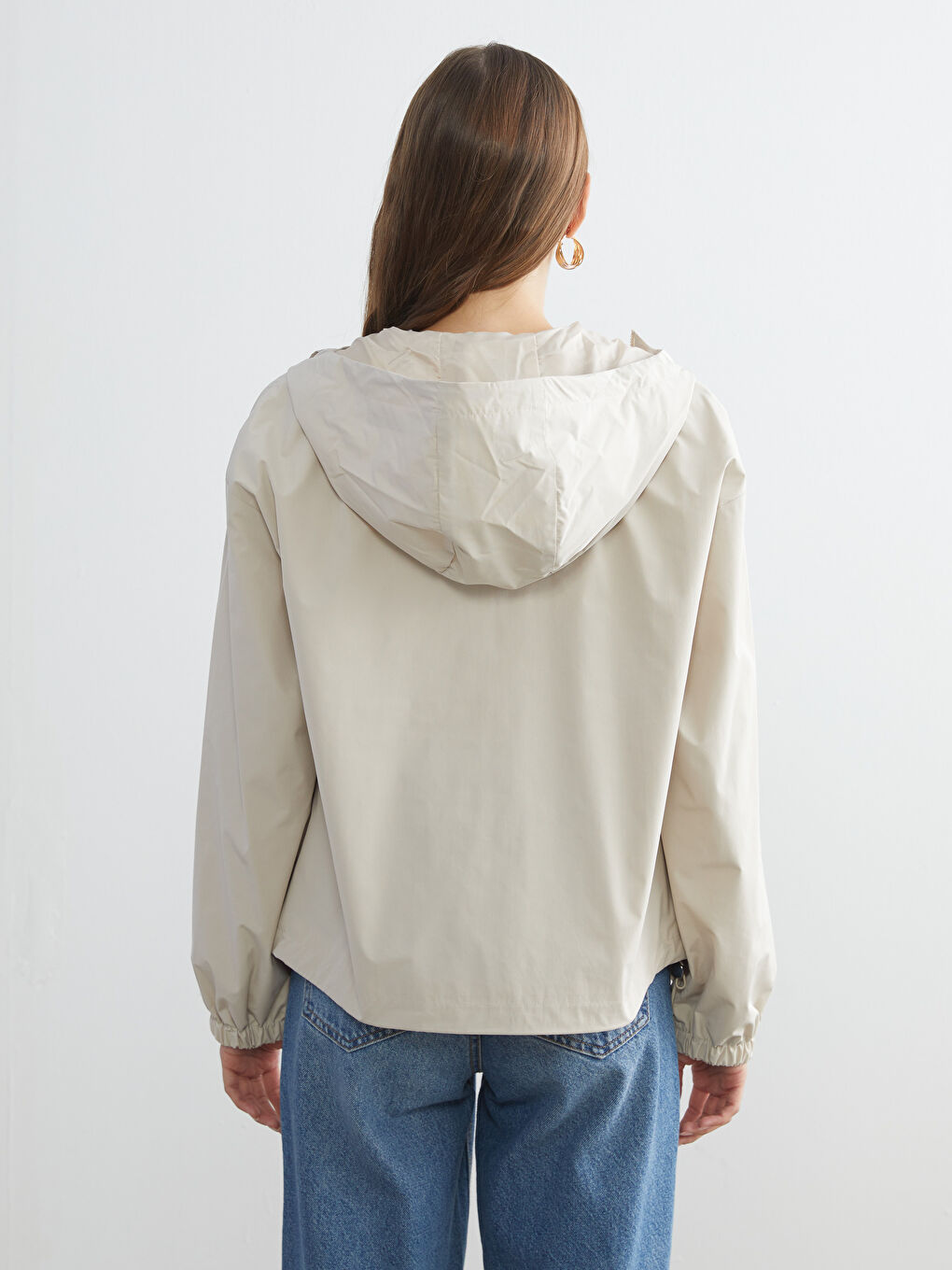 Hooded Women's Raincoat-4
