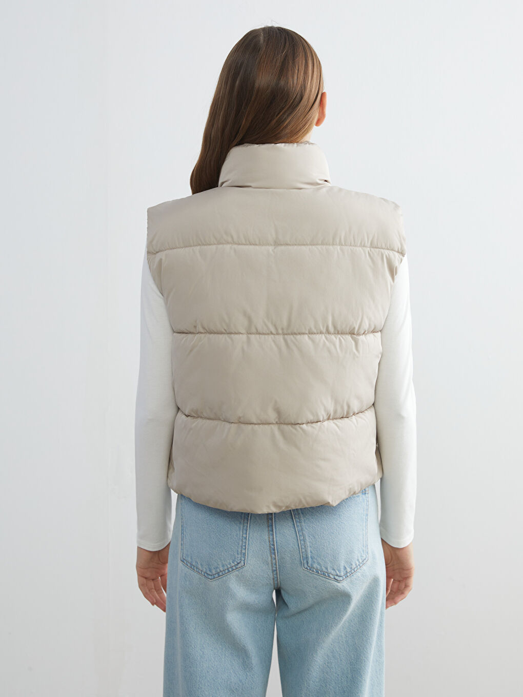 LCW Vision Funnel Neck Women's Puffer Gilet -W52600Z8-DFV