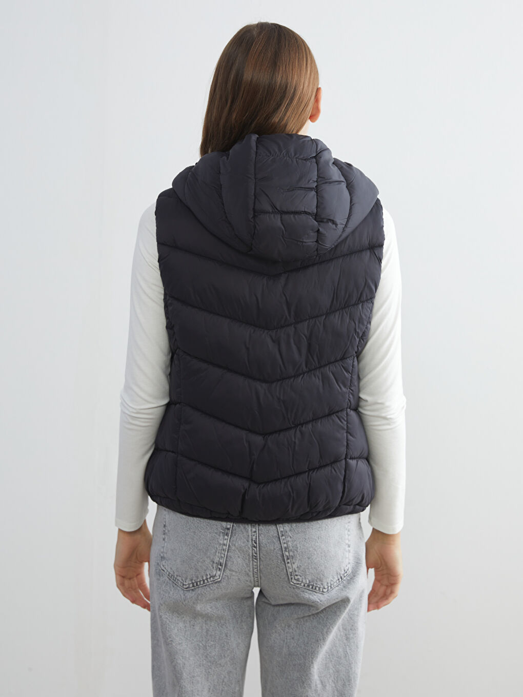 LCW Vision Hooded Women's Puffer Gilet -W52601Z8-CVL