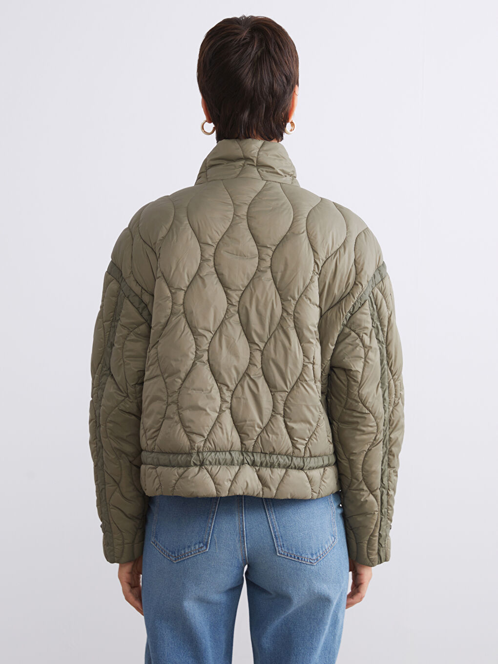 LCW Vision Funnel Neck Quilted Women's Puffer Coat -W52609Z8-RSX
