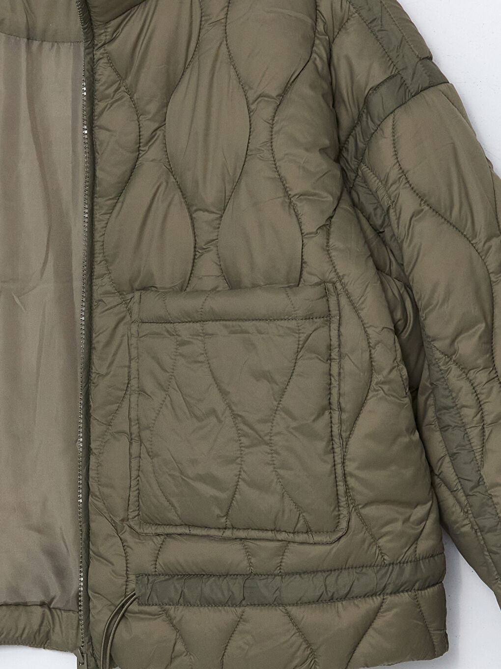 LCW Vision Funnel Neck Quilted Women's Puffer Coat -W52609Z8-RSX