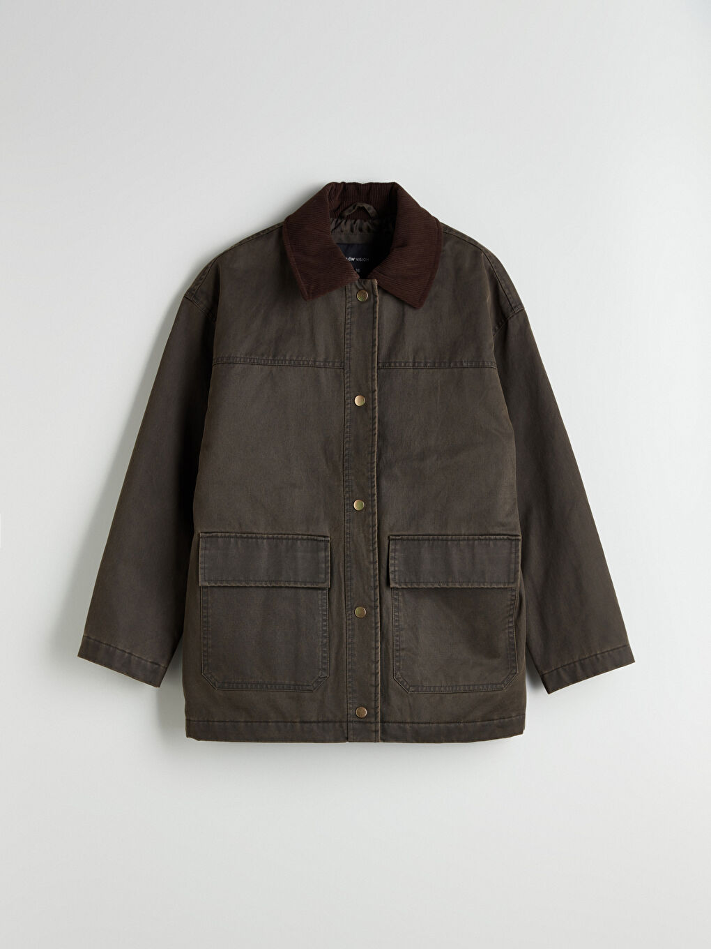 LCW Vision Woman KHAKI Coat -W52619Z8-CTY