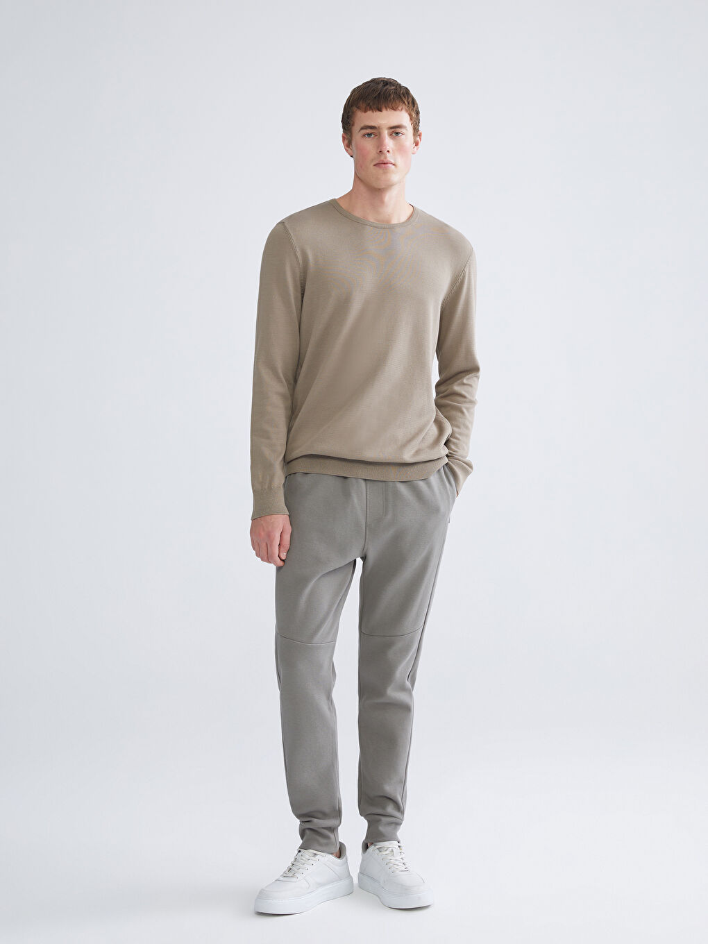 Gri Standart Kalıp Erkek Jogger Eşofman Altı