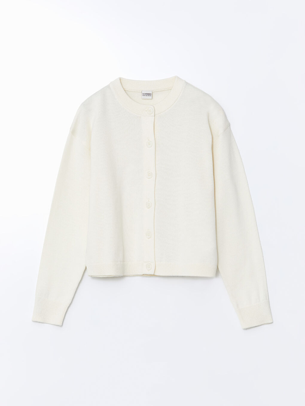 LCW Kids Жилетка за момиче с кръгло деколте -W52624Z4-FES