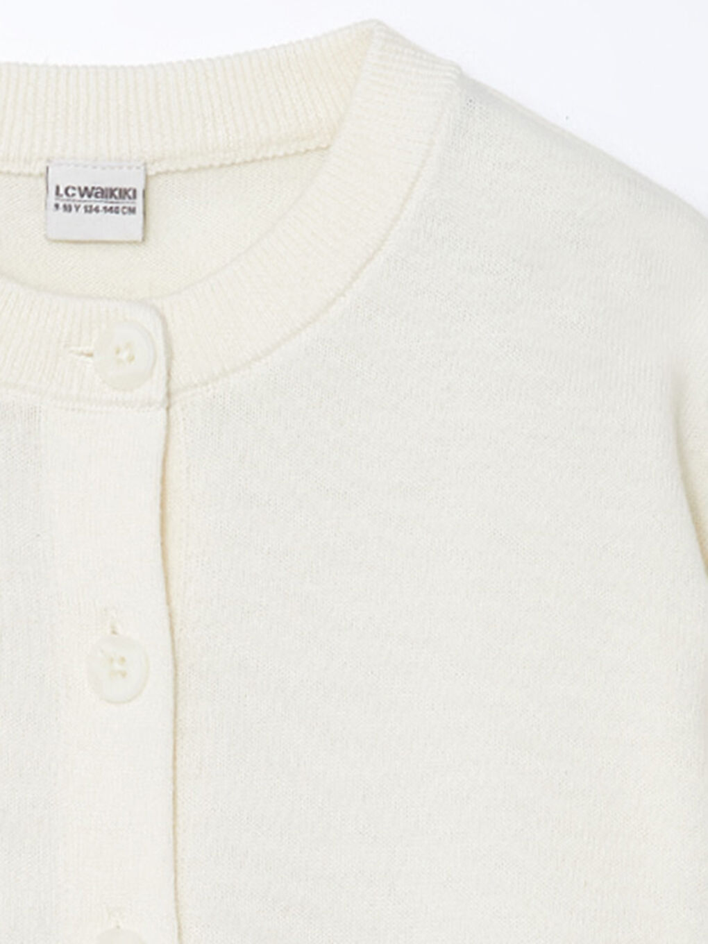 LCW Kids Жилетка за момиче с кръгло деколте -W52624Z4-FES