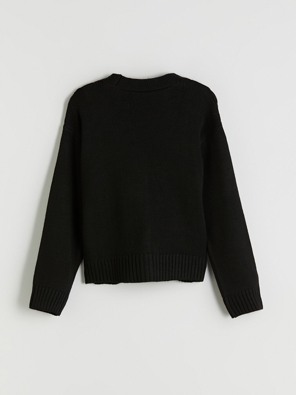 LCW Kids V-Neck Knitted Girls' Knitwear Cardigan -W52626Z4-CVL