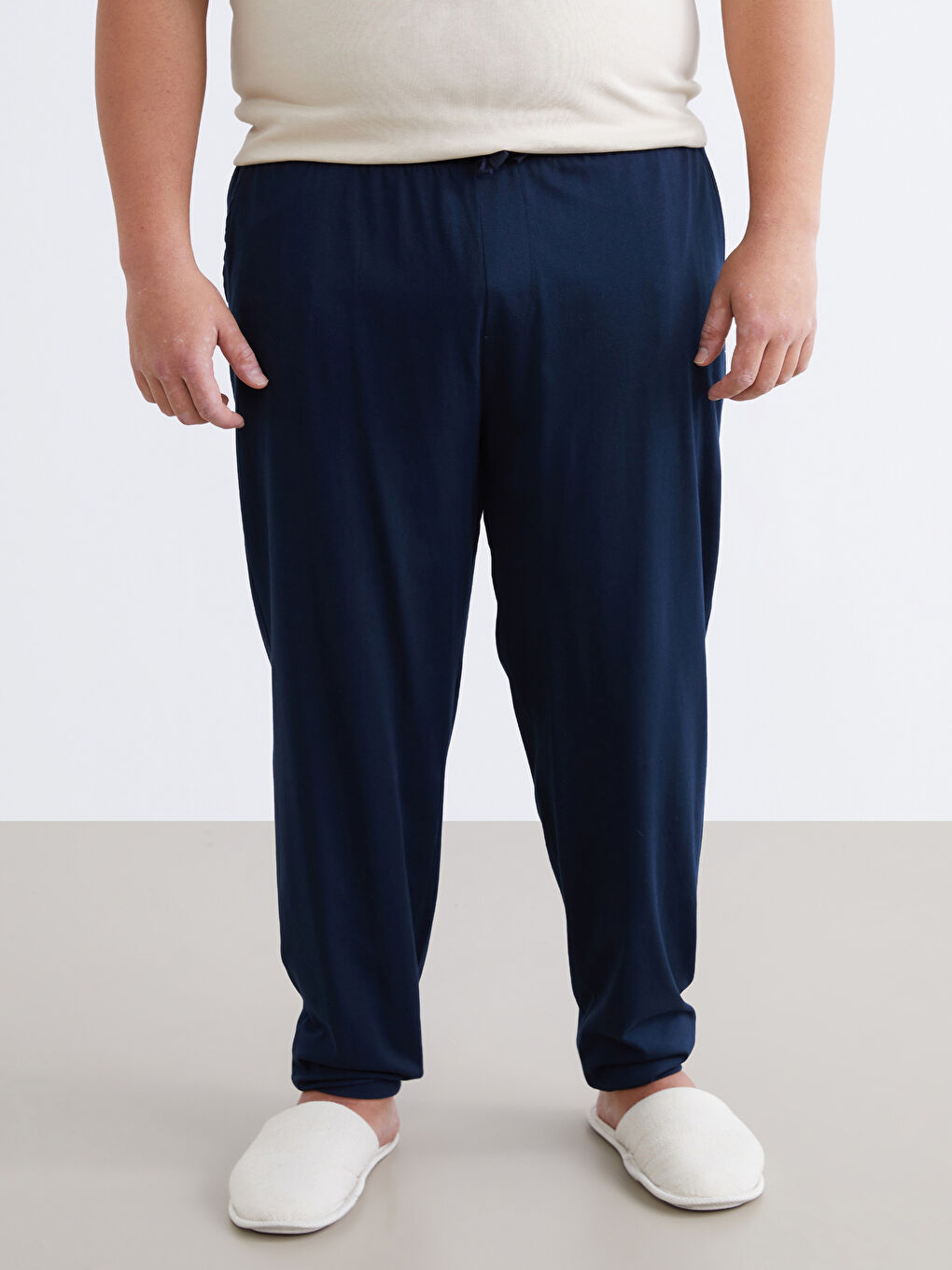 Lacivert Standart Kalıp Erkek Pijama Alt-5