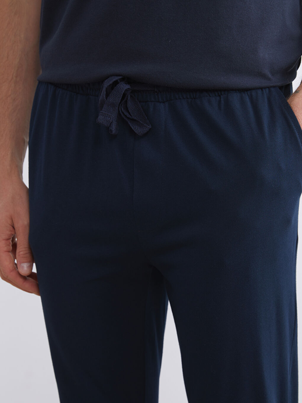 Lacivert Standart Kalıp Erkek Pijama Alt-3