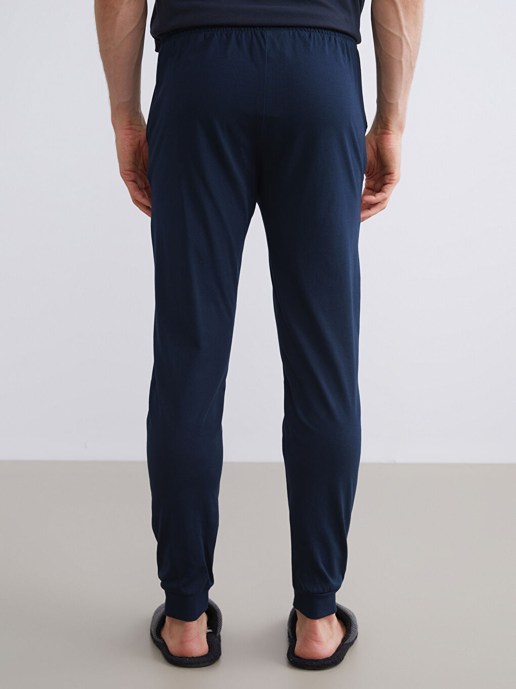 Lacivert Standart Kalıp Erkek Pijama Alt-4