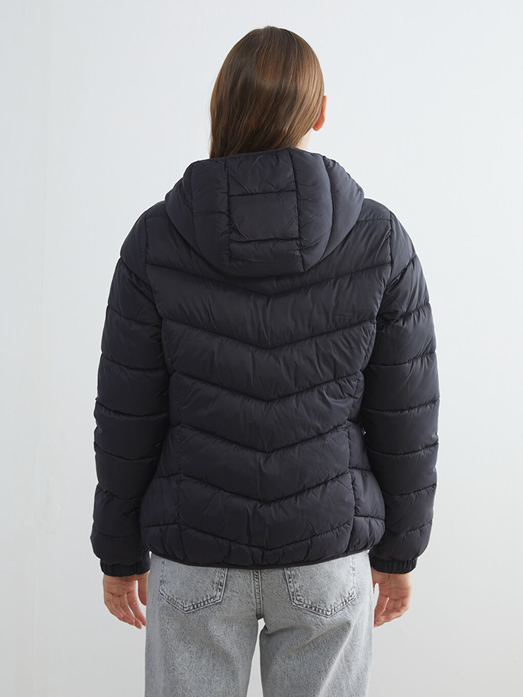 LCW Vision Hooded Women's Puffer Coat -W52642Z8-CVL