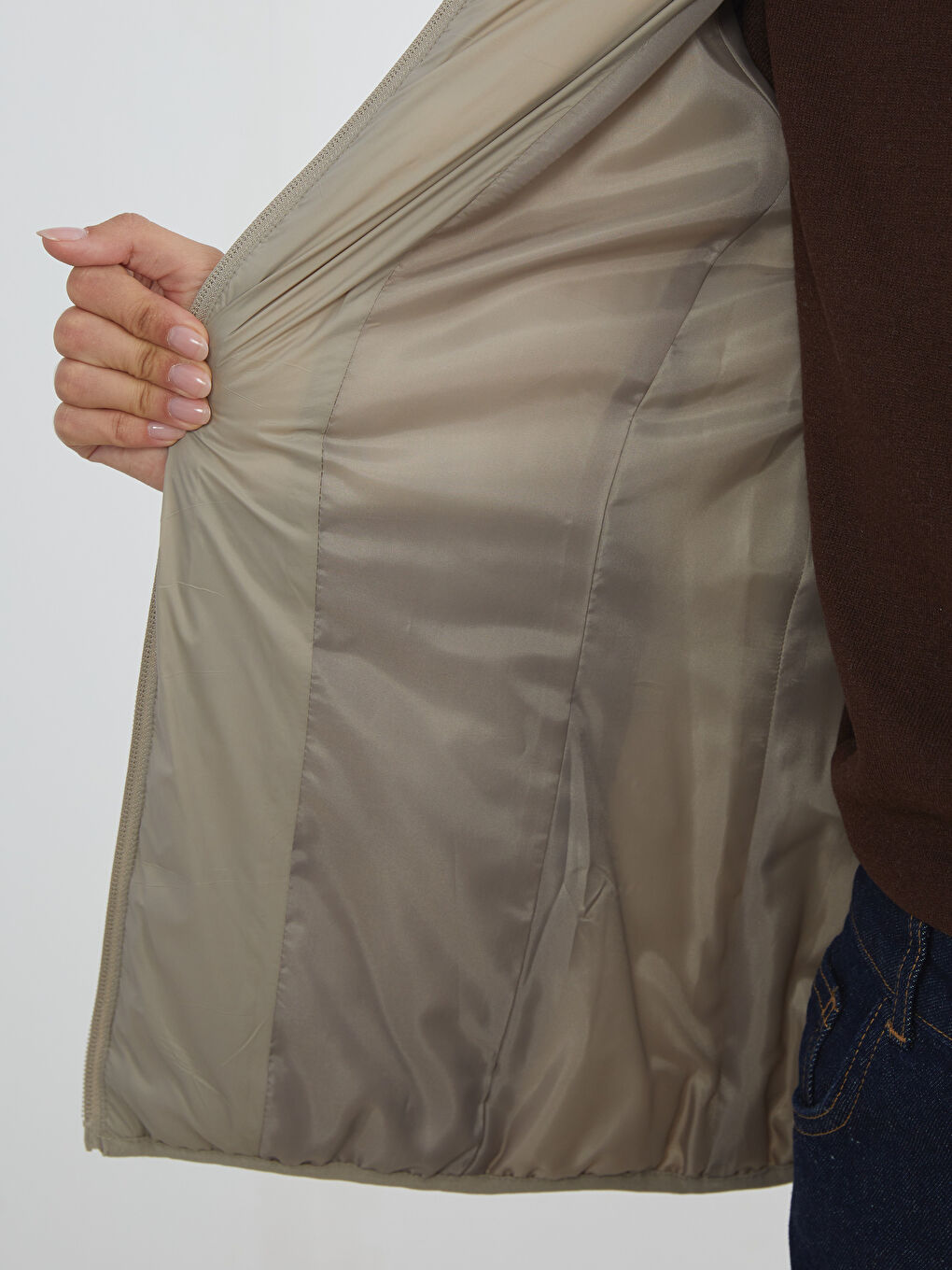 LCW Vision Hooded Women's Puffer Coat -W52642Z8-YBG