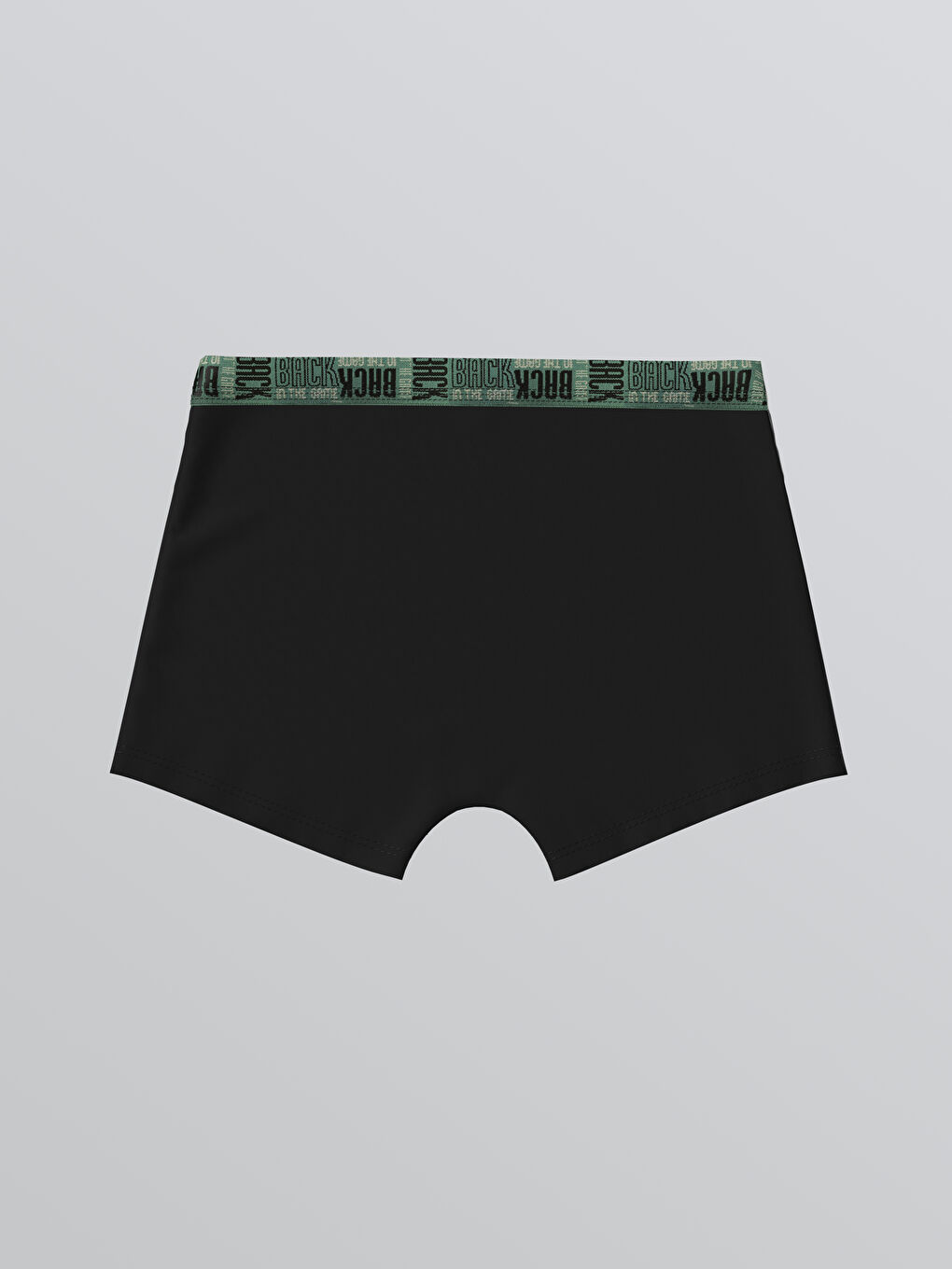 Siyah Yazı Baskılı Erkek Çocuk Boxer-1