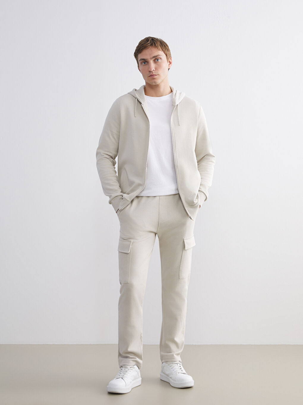 Gri Standart Kalıp Erkek Eşofman Altı