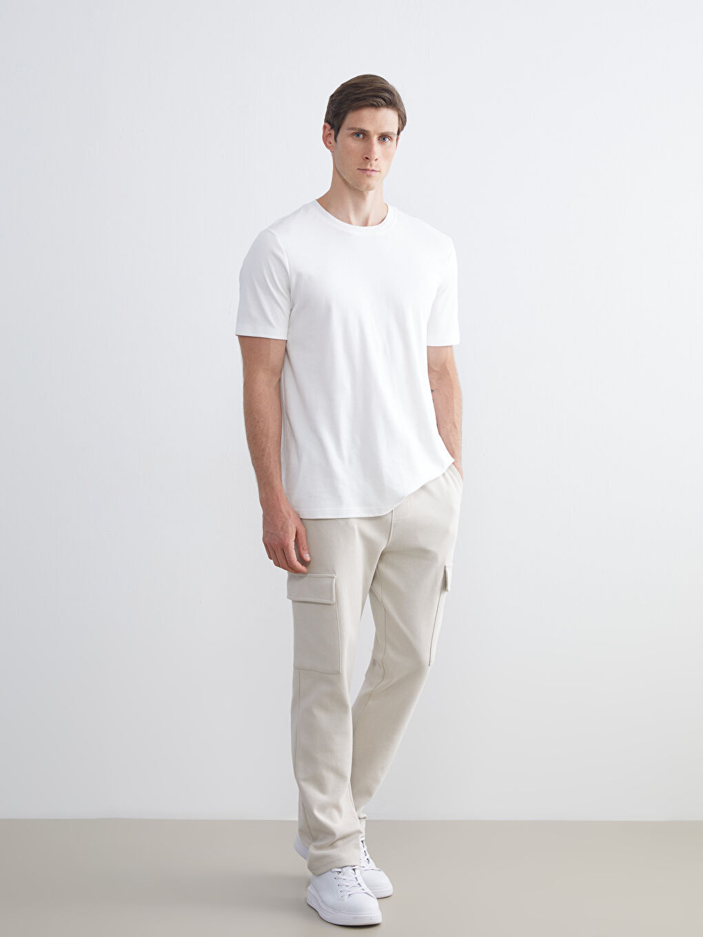 Gri Standart Kalıp Erkek Eşofman Altı-1