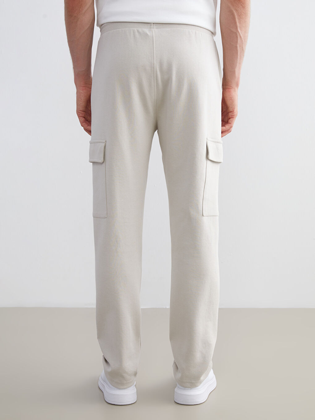 Gri Standart Kalıp Erkek Eşofman Altı-8