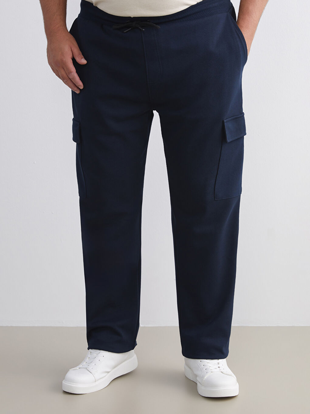 Lacivert Standart Kalıp Erkek Eşofman Altı-9