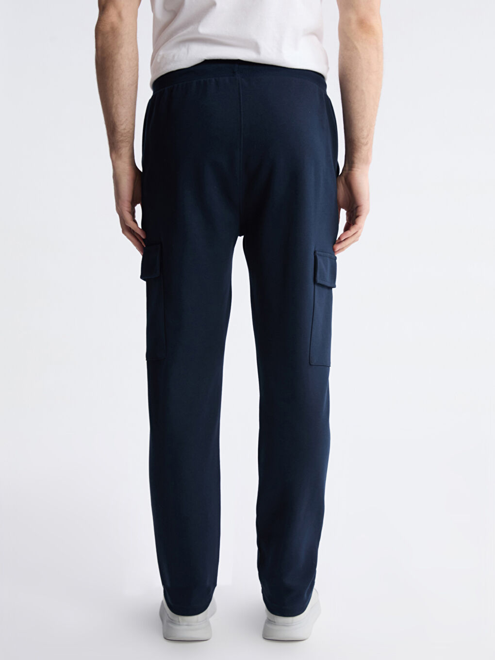 Lacivert Standart Kalıp Erkek Eşofman Altı-7